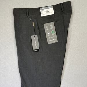 Michael Kors Men's Classic Fit Fall Pattern Pants  Dark Gray 35x30 $95